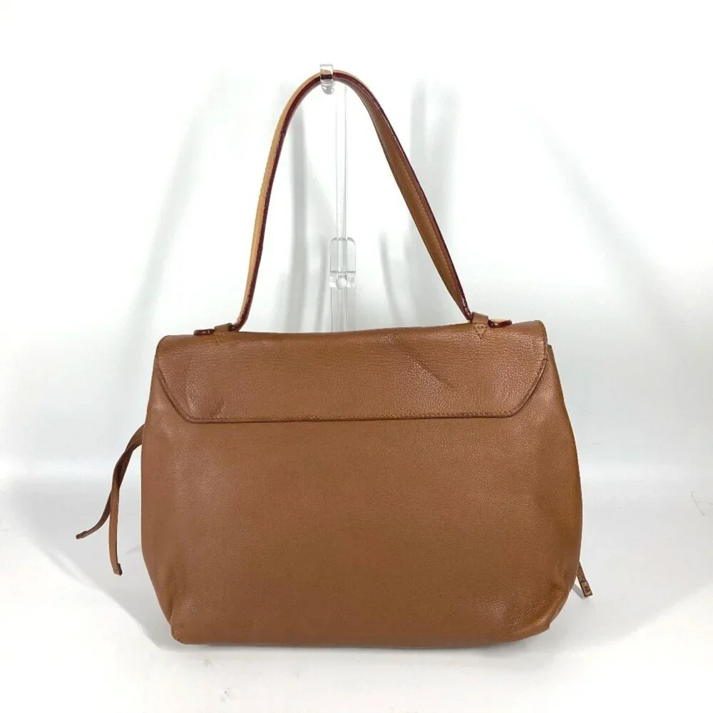 LOUIS VUITTON Authentic Brown Leather Shoulder Bag - Picture 2 of 16